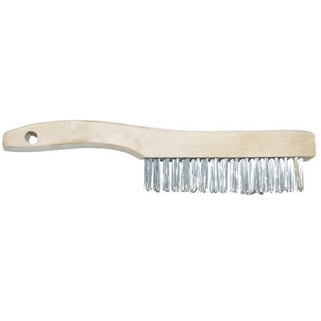 Allway Wirebrush 4X16 Wd Hdl Ss WB416/SS